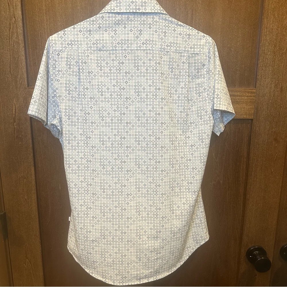 7 Diamonds Belgrade 4-Way Stretch Men's Short-Sleeve Button-Down Shirt - Picture 5 of 7